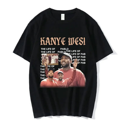 Funny Kanye West Meme T-Shirt Men's Vintage Hip Hop Rap Style Tshirt Men Women Short Sleeve T Shirt Streetwear