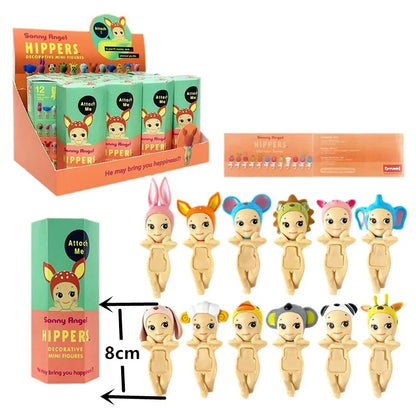 Sonny Angel Hippers Animal Blind Box Series Healing Trendy Car Mobile Phone Ornaments Dumplings Children'S Toys Christmas Gift