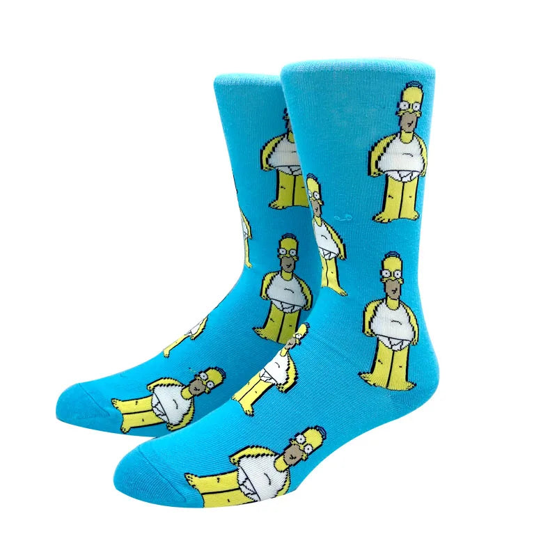 2025 New Anime Fashion Men's Socks Long Sock Knee-High Couples cosplay Sock Personality Hip Hop Harajuku Funny Sock for Women