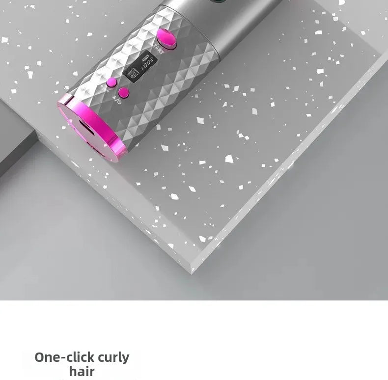 Portable Automatic Charging Hair Curler Smart Wireless Hair Styling Tool Travel Friendly Lazy Girl Hair Curler Salon Accessory