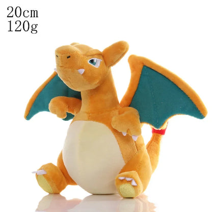 20cm Pikachu Pokemon Plush Doll Charmander Bulbasaur Squirtle Psyduck Eevee Plush Soft Stuffed Animals Peluche Plushie Toy Gifts
