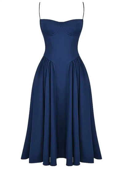 New Fashion Sexy Backless One Cut Collar Strap Solid Color Slim Fit Dress For Women,4 Colors