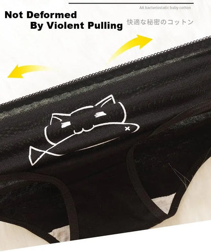 5Pcs/set Cotton Cartoon Cute Panties Girls' Short Underwear For Women Ladies Pantys Female Soft Underpants Sexy Lingerie M-XL