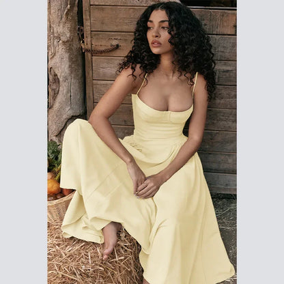 Elegant Wedding Events Corset Dress Sexy Strapless Pleated A-line Midi Party Dresses For Women Summer Female Clothing 2024