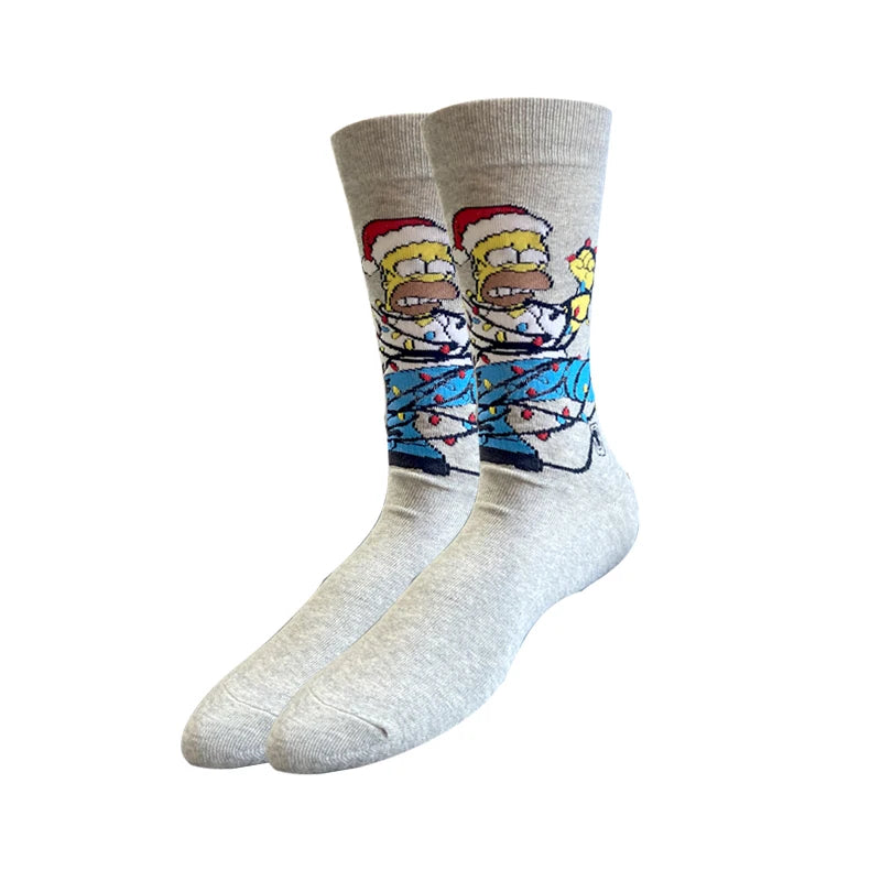 2025 New Anime Fashion Men's Socks Long Sock Knee-High Couples cosplay Sock Personality Hip Hop Harajuku Funny Sock for Women